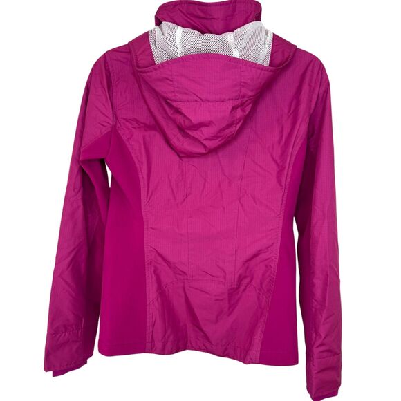 Hollister Pink All Weather Jacket with hood Light weight slim fit Size Small - Picture 2 of 16